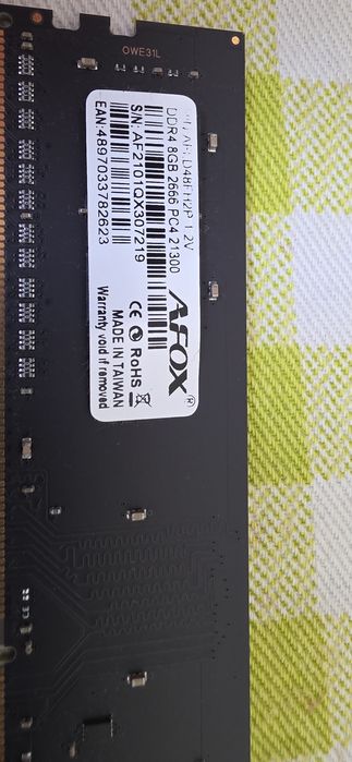 (2X) AFOX DDR4 8GB 2660MHZ PC4