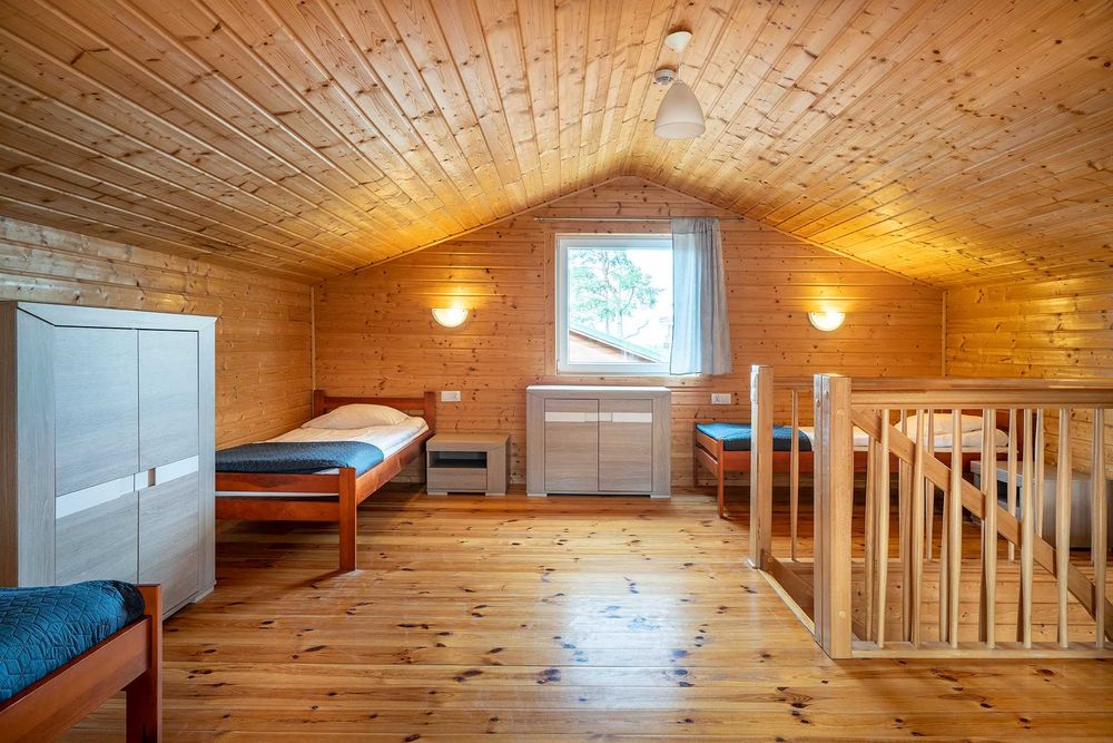 Domki całoroczne 100 m od plaży!!domek, sauna, plac zabaw, jacuzzi