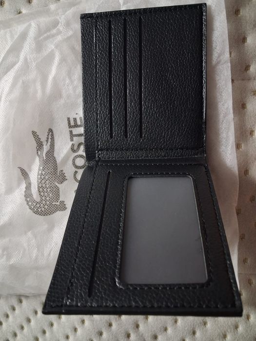 Zestaw lacoste krokodyl pasek portfel pudełko prezent