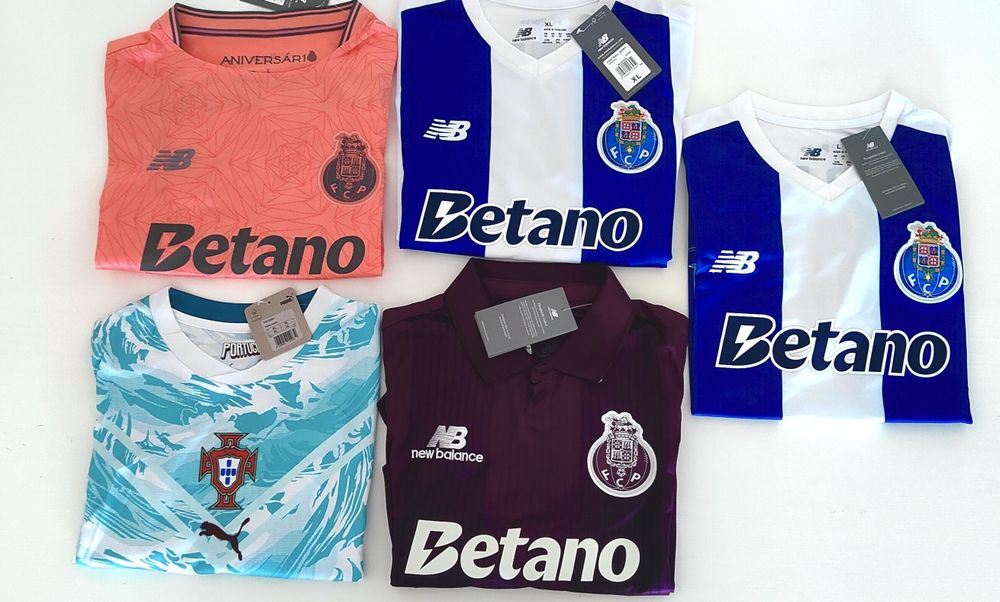 Camisolas de futebol novas