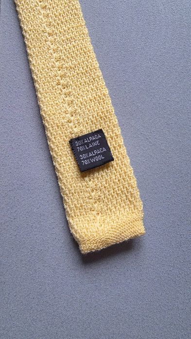 Krawat knit wełniany YVES SAINT LAURENT