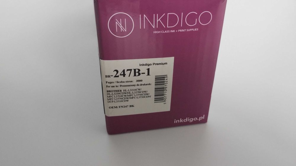 NOWY Toner INKDIGO 247 Black do BROTHER DCP-L3510 DCP-L3570 MFC-L3740