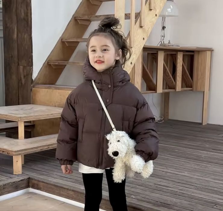 Куртка шоколадная пуховик