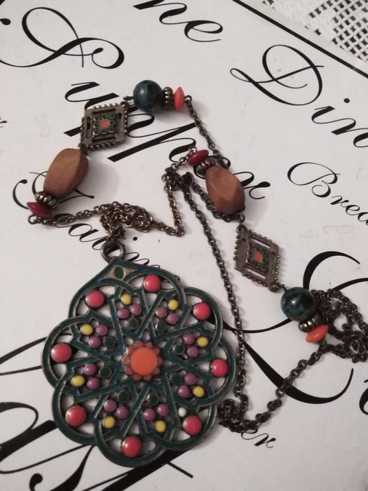 Cudny naszyjnik etno, boho orientalny
