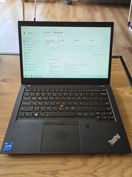 Lenovo Thinkpad T14 Gen2 i7 16GB Ram 512GB SSD idealny