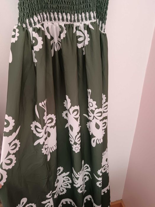 Vestido verde seco S a XL