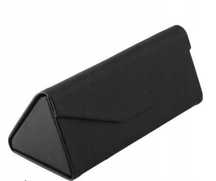 Składane Etui na Okulary Trójkątne Lekkie Zamykane na Magnes