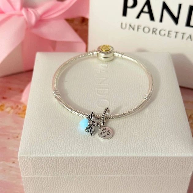 PANDORA Срібло, Браслет + шарм в подарунок (на вибір)