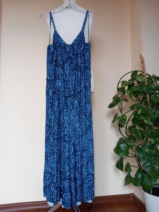 plisowany kombinezon z szerokimi nogawkami Nutmeg 42/XL