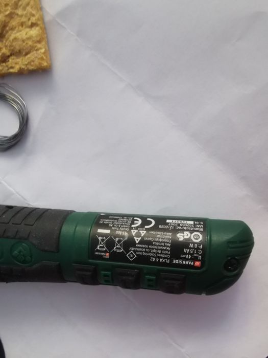 Lutownica akumulatorowa Parkside 4a2a stan idealny jak nowy