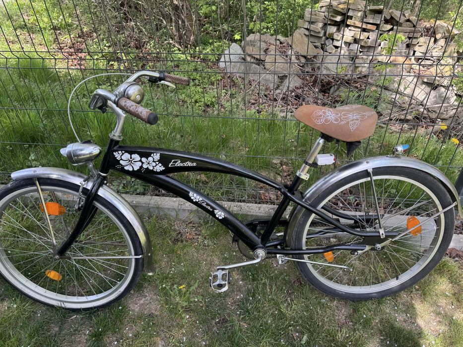 rower miejski retro elektra