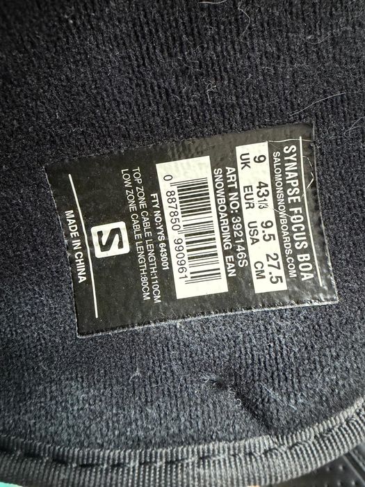 Buty snowboardowe Salomon Synapse Focus Boa