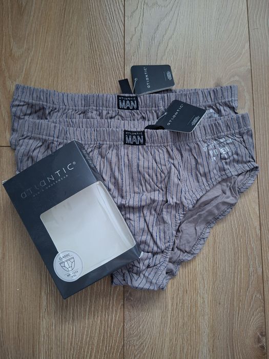 Slipy męskie Atlantic, rozmiar XXL, 2PACK, klasyczne
