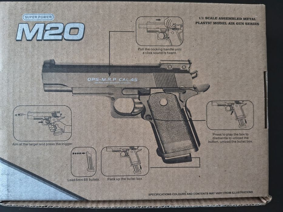 Zabawkowy pistolet dla dzieci na kulki nowy !!!