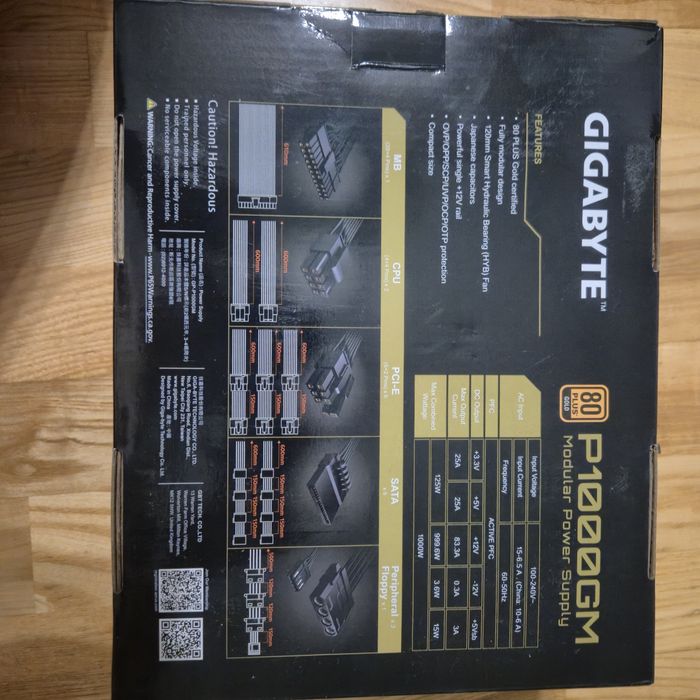 Zasilacz komputerowy Gigabyte P1000GM 1000W