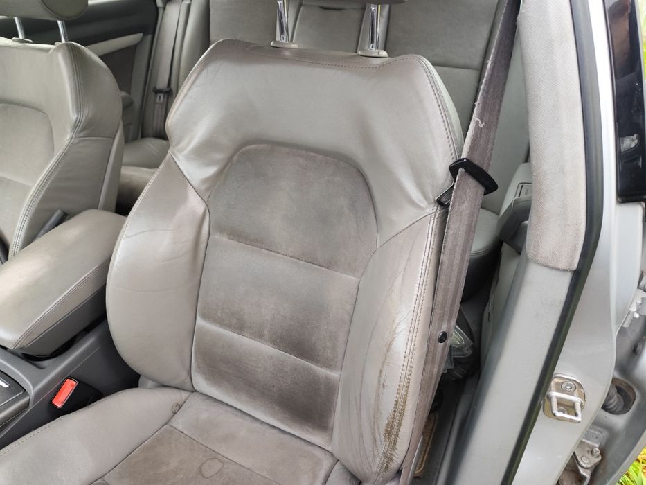 Audi A6 C6 kombi jasne beżowe skóry polskory fotel kierowcy kanapa