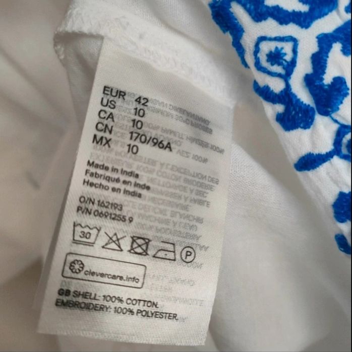 H&M nowa lekka biała tunika XL
