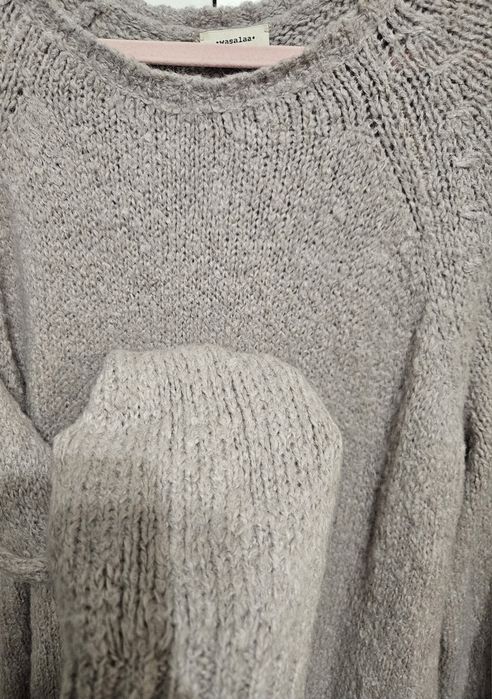 Beżowy sweter Wasalaa Alpaka Suri
