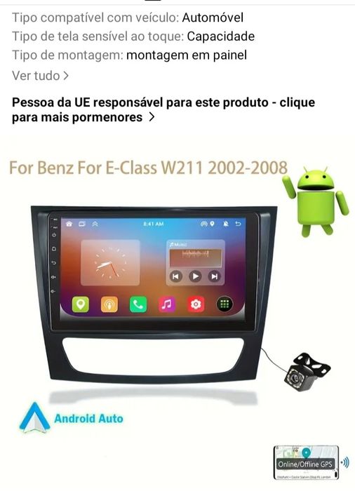 Radio 2din multimédia para Mercedes