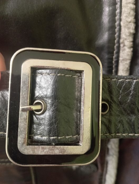 Дублянка дубльонка натуральна цегейка шкіра 38 розмір жіноча L