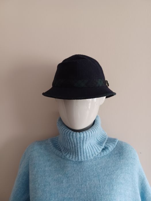 Elegancki kapelusz typu cloche retro vintage 57 zielony Mayser Milz