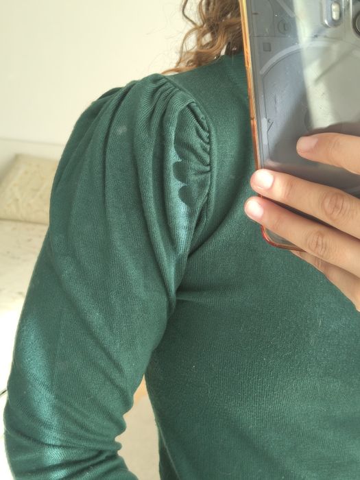 Camisola verde de malha Stradivarius