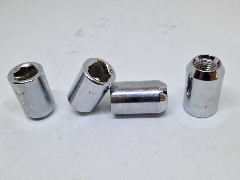 Гайка колісна відкрита під шестигранник 12x1.25/12x1.5/14x1.5 хром