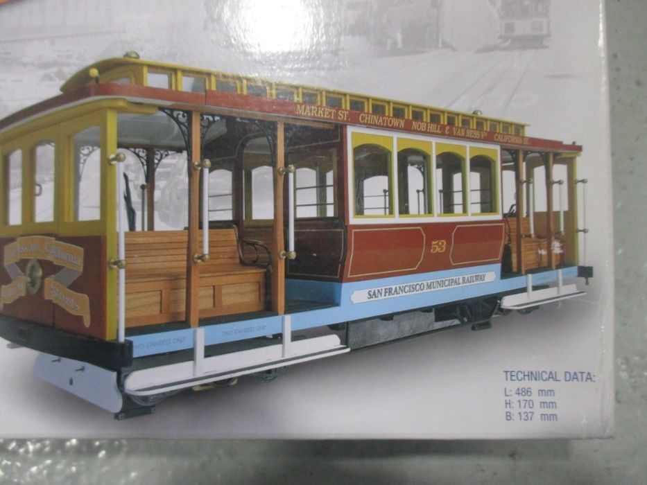 Kit em madeira da Artesania Latina San Francisco Cable Car