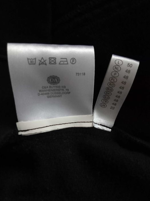 czarna kurteczka bez podszewki-L-XL