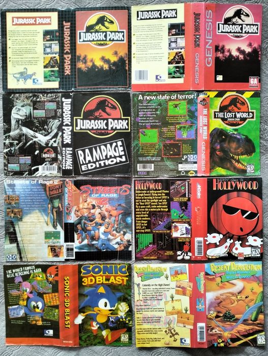 Обміняю обкладинки для картриджів Sega 90-их років