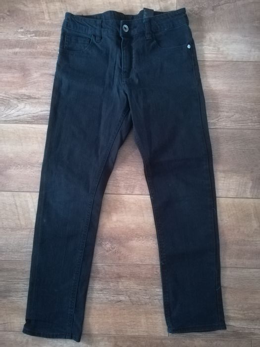 Czarne spodnie jeans z H&M r. 152
