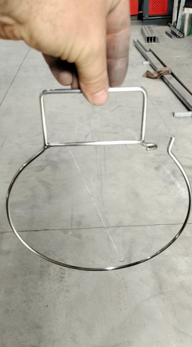 Aro suporte para toucas polo aquático em aço inox