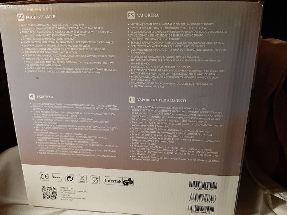 Food steamer, nie używany