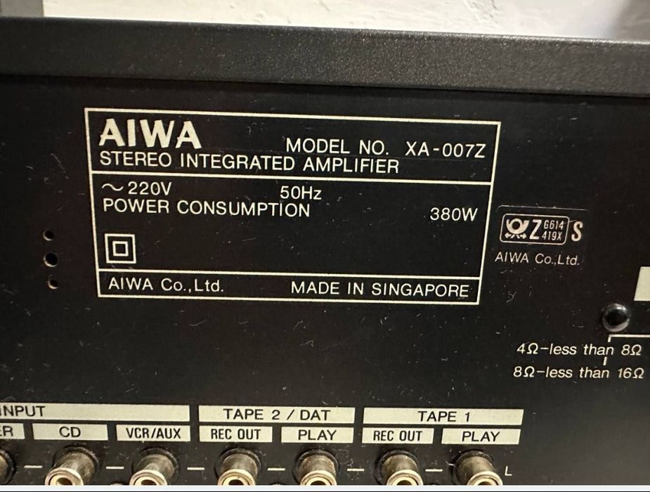 Wzmacniacz stereo Aiwa XA-007 , 2*80Watt