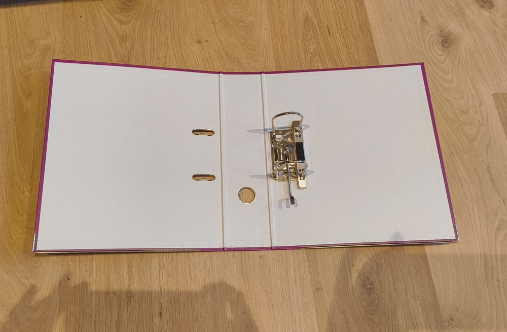 Segregator biurowy A4 8cm fioletowy