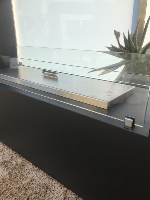 Lareira exterior a Bioetanol