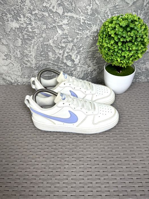 Nike Court Borough Low кроссовки 35 размер детские кожаные спортивные белые