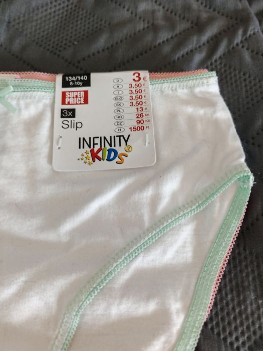 Majtki dziewczęce 3 pary