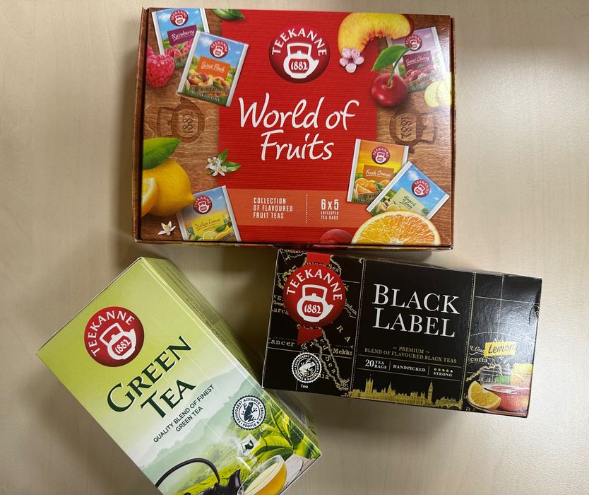 Zestaw herbaty Teekanne owocowe zielona czarna