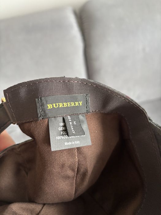 Czapka burberry czarna