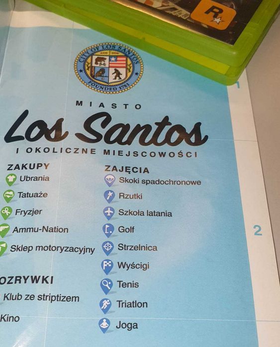 Gra Grand Theft Auto V GTA 5 Xbox 360 3xPL + Unikat MAPA