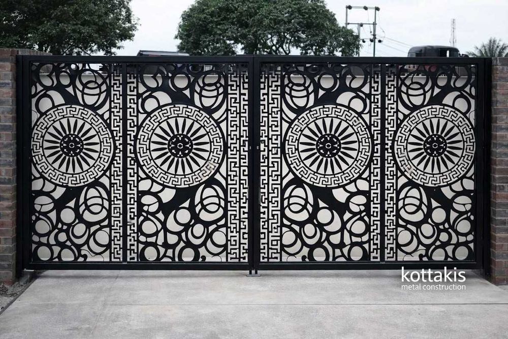 Лазерна різка металу. Панелі на ворота.