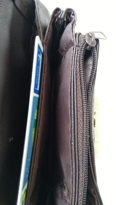 portfel damski skórzany brązowy