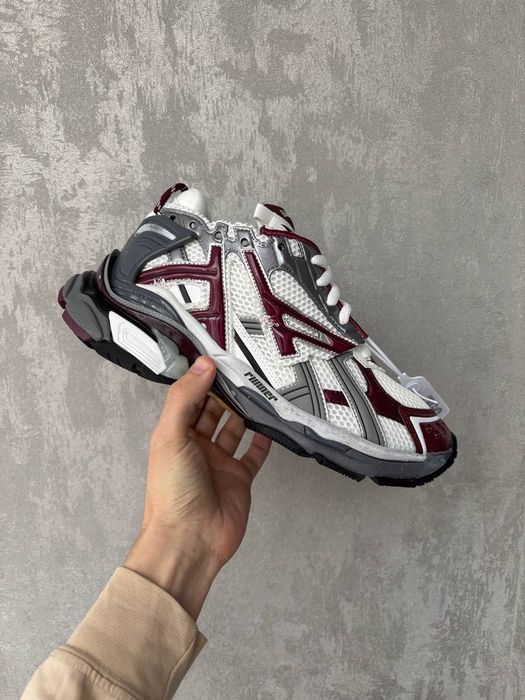 [БЕЗ ПРЕДОПЛАТ] Balenciaga Runner Burgundy Grey баленси баленсиага раннер