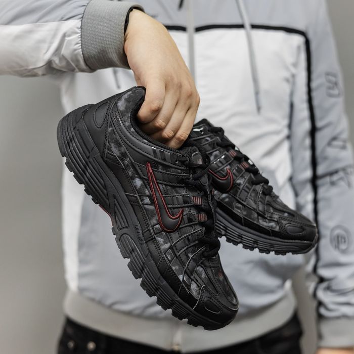 Кросівки Nike P-6000 Black/Red premium | Кроссовки Найк чоловічі