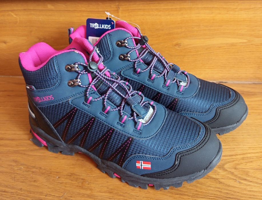 Buty sportowe trekkingowe, trapery granatowe 40 traperki