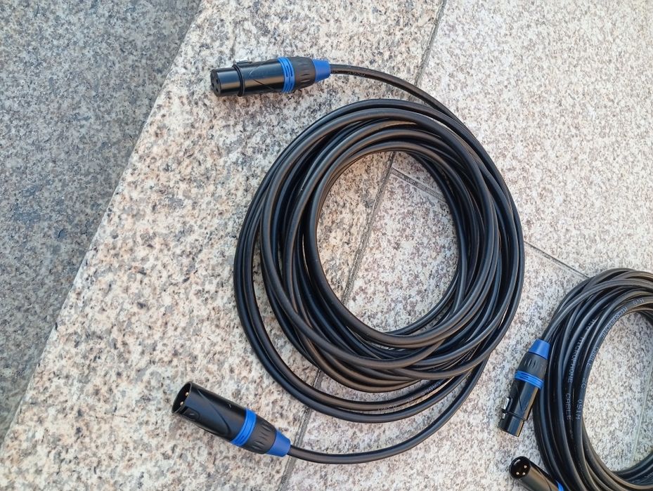 4 cabos xlr 10m Novos