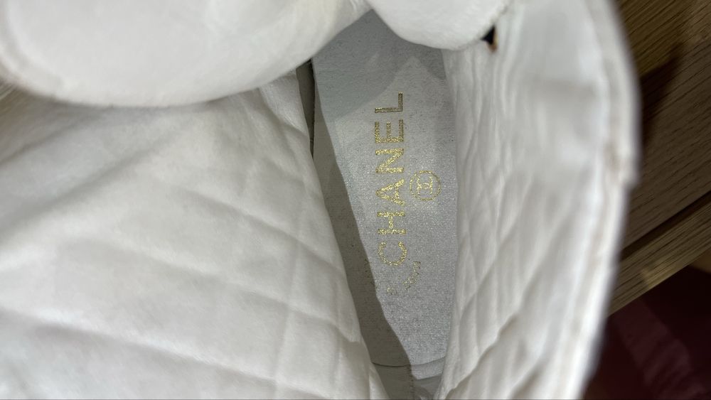 Botki CHANEL 37 skórzane