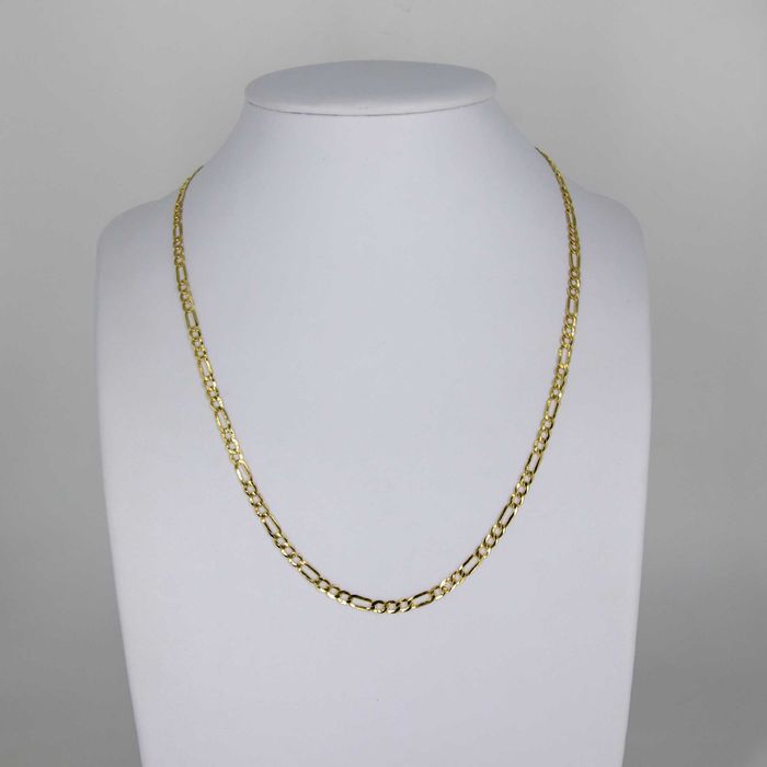 Złoty łańcuszek 585 9,27gram 55cm Figaro Pełny Nowy WYSYŁKA GRATIS