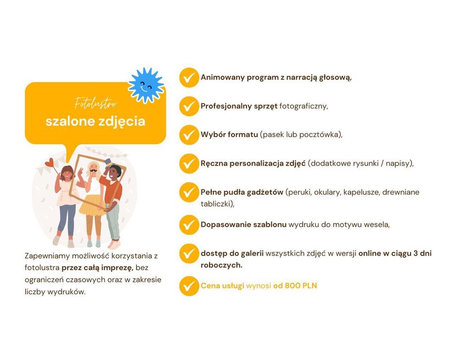 Fotolustro 65 cali / fotobudka wynajem